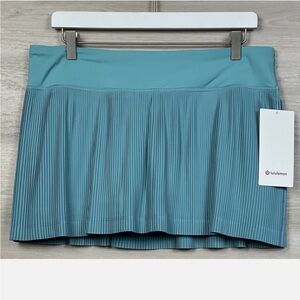Lululemon Pleat To Street Skirt 3.5” Liner Length Size 14 Tidal Teal TDLT